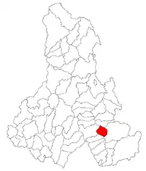 Location in Harghita County