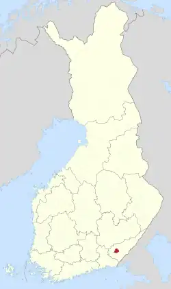 Location of Lemi in Finland