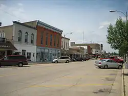 Buildings in downtown Lena