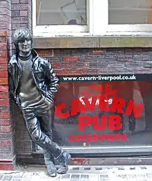 Image 40Statue of John Lennon of The Beatles at The Cavern Club, Liverpool (from North West England)