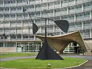 The headquarters of UNESCO (7th arrondissement) by Marcel Breuer, (1954–1958)