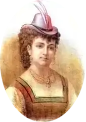 portrait of young white woman in a jaunty hat