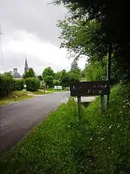 The road into Les Authieux-du-Puits