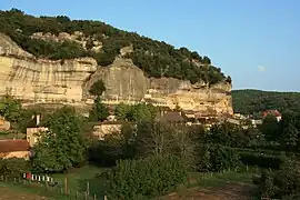 A general view of Les Eyzies-de-Tayac