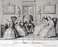 Les Femmes savantes, 1726 [Design by Coypel; engraving by Joullain]