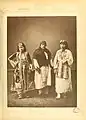 1: Muslim woman from Prizren2. Farmers from around Prizren3. Christian peasant woman from Matefse