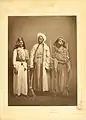 1. A'alim from Mecca2. Inhabitant from Djeaddele (environs of Mecca)3. Baveri of the guard of the Sharif of Mecca