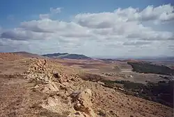 Landscape of the eastern Hautes Plaines near Ksar Sbahi, Oum el Bouaghi Province