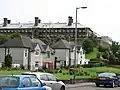 Lethamhill Road, background Barlinnie prison, in 2011