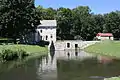 Farmhouse and pond