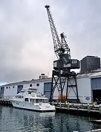 Picture of a luffing crane