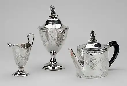 L- I- Tohde's tea set, National Museum of Denmark.