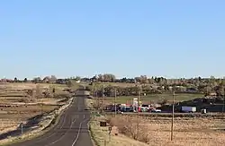 Looking north along U.S. Route 491 in Lewis