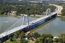 Lewis and Clark Bridge connecting eastern Jefferson County (Louisville Metro) and Utica, Indiana