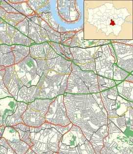 New Cross Hospital, Deptford is located in London Borough of Lewisham