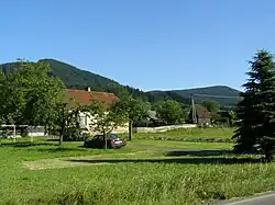 Lhotka with Ondřejník hill in the background