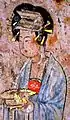 Women wearing Tang-style clothing; Baoshan Tomb No.2, Liao dynasty.