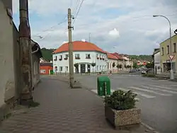 Centre of the town with the town hall