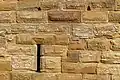 Hohenrechberg Castle, light slits, southern wall of the inner ring