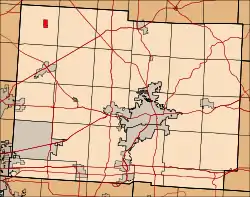 Location in Licking County