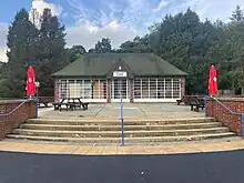 The Art Deco cafe at Ilkley Lido