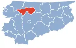 Location within the voivodeship