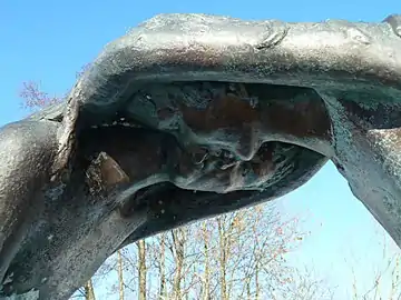 Detail of sculpture "Love Seasons" by Jan Mees