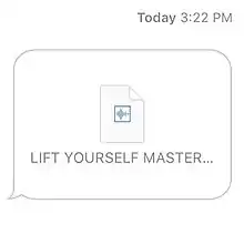 Cover art displaying the mastered file of "Lift Yourself"