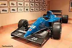 A 1991 Ligier JS35 on display at Musée Automobile de Monaco