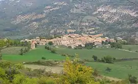 A general view of the village of Limans