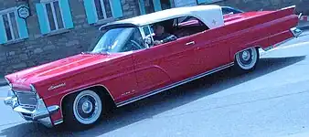 1959 Continental Mark IV convertible (top raised)