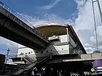 Marikina–Pasig station view from street level