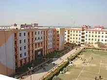 Main building and Computing block of the university