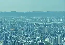 View of Linkou Plateau from Taipei 101