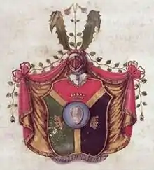 The coat of arms of Carl von Linné