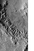 Lipik Crater Channels, as seen by THEMIS