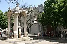 The ruins of Carmo Convent, destroyed in the 1755 Lisbon earthquake