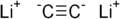 Wireframe model of lithium carbide