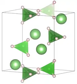 Unit cell of lithium borohydride at room temperature