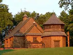 18th-century wooden church in Palūšė