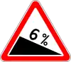 Steep descent