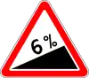 Steep ascent