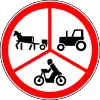 No power-driven or animal-drawn vehicles