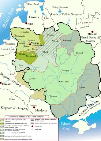 Image 2Lithuanian state in 13–15th centuries (from Grand Duchy of Lithuania)