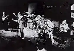 Briggs, first from left, performing with Little River Band in 1977