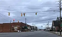 Downtown Littleton along U.S. Route 158, January 2019