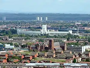 Image 27The 1938 Littlewood's Building next to Wavertree Technology Park, on Edge Lane, looking east from Liverpool Cathedral  (from North West England)