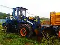 A Liugong blue wheel loader in Luorong Town, Liuzhou, China.