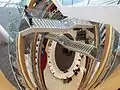 The atrium staircase of the Liverpool Central Library, view from the top