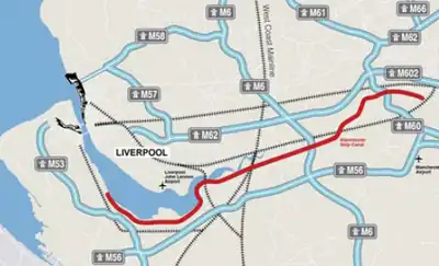 Image 48Motorways of Liverpool City Region and Cheshire to Manchester (from North West England)